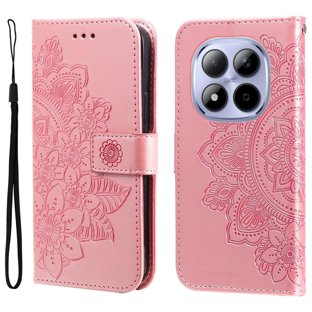 For Xiaomi Redmi Note 15 Pro 5G Case Floral Pattern PU Leather Wallet Stand Phone Cover
