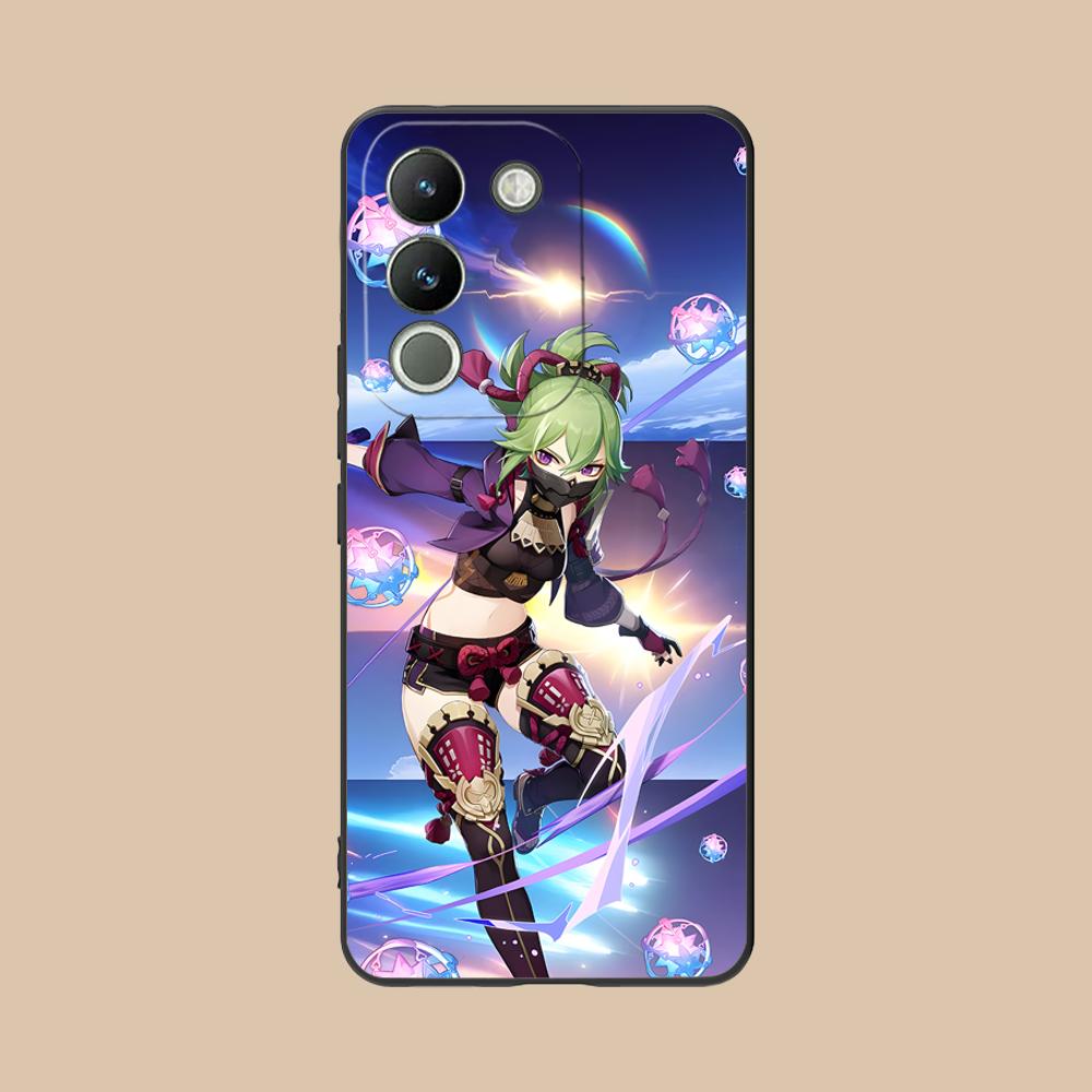 Spiel GI Kuki Shinobu Handyhülle für VIVO Y77 76 75 74 73 72 58 56 55 51 50 38 36 Y19 Y18 Y03 Y01 5G Druckabdeckung