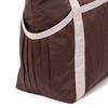 Francfranc Modern Palette Travel Bag, Brown and Pink, Carry-on Tote Bag, 3-Way Shoulder Bag with Drink Holder
