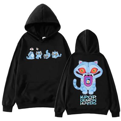 KPop Demon Hunters Tiger Hoodie Harajuku Pullover Tops Sweatshirt Gift Sweatshirt Hooded Casual Female Fashion