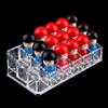 Desktop Box 18 Grid Mini Cabinets Drawer Portable Clear Lipstick Holder Multi Level 3 Rows Makeup Organizer Makeup Display