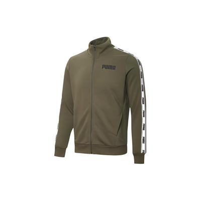 Logo Aufdruck Stehkragen Reißverschluss Langarm Amerikanischer Vintage Farbblock Streifen Pilot Jacke Herrenjacken Olivgrün 587002-03