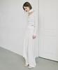 Nigaennikol Wrinkle Layered Wrap Skirt Pants_Ivory