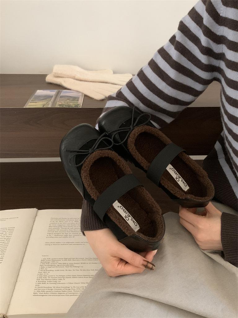 French Soft-soled Beanie Shoes Children 2025 Autumn Bow Temperament with Skirt Evening Single Shoes Commuter Mary Jane Shoes