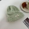 Ice cream color~ solid color soft glutinous women's comfortable autumn and winter warm ear protection wool knitted hat