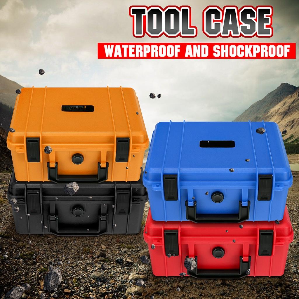 Safety Instrument Tool Box ABS Plastic Storage Toolbox Equipment Tool Case Suitcase with Foam Inside Black/red/yellow/blue