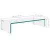 Vidaxl Glass Monitor / TV Stand 60X25X11 Cm