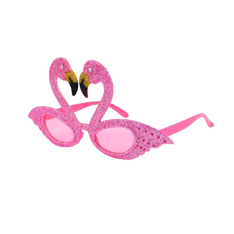 1pc Hawaii Tropical Party Sunglasses Flamingo Hawaiian Luau Pool Beach Party Decoration Supplies Pineapple Funny Glasses