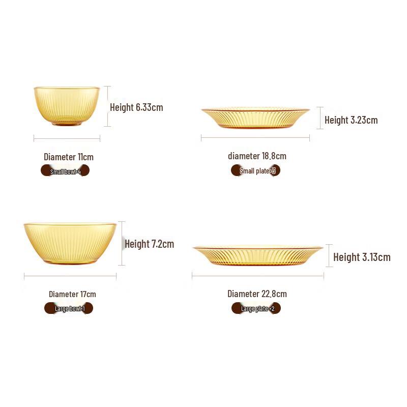 EKCOSnapware Corning 10-Piece Glass Dinnerware Set