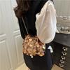 Sequin Chain Bucket Bag Dinner Bag 2025 Summer New Temperament Women's Bag Trendy Fashion Shoulder Bag Messenger Bag