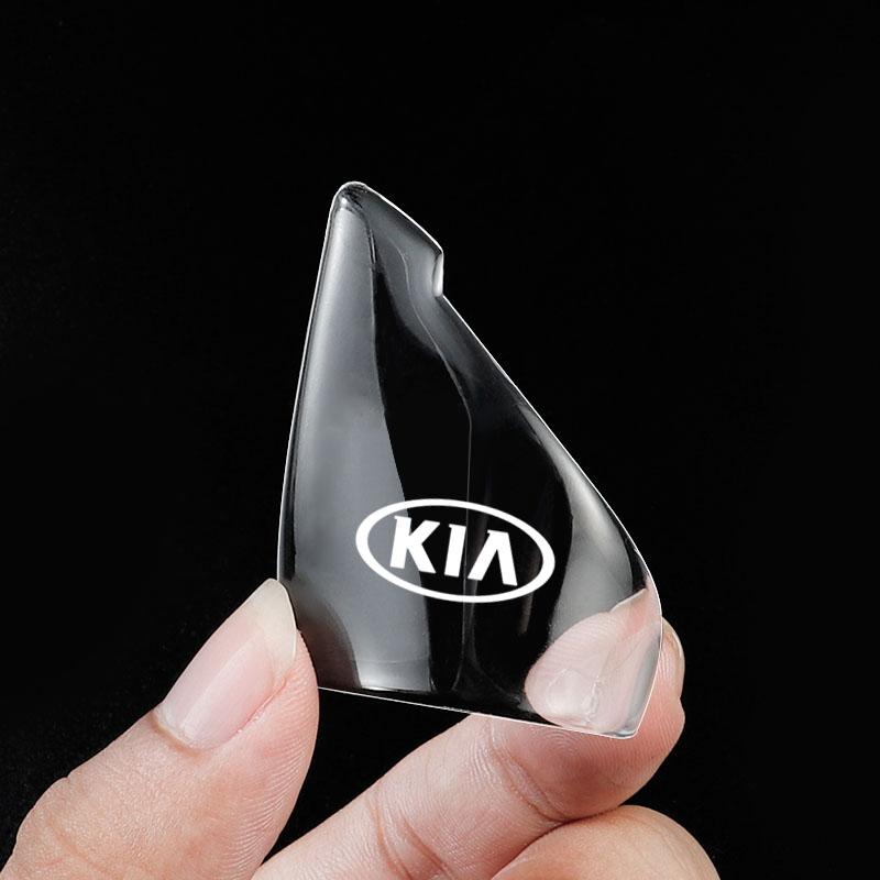 AEV5 4 Pezzi Adesivo Paraurti in Silicone per Portiera Auto Anti Collisione Graffi Per Kia KN GT-Line KN Sportage Ceed Rio Picanto Sorento Soul Cerato