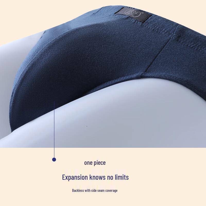 Langsha Men's Combed Cotton Mid-Waist Briefs