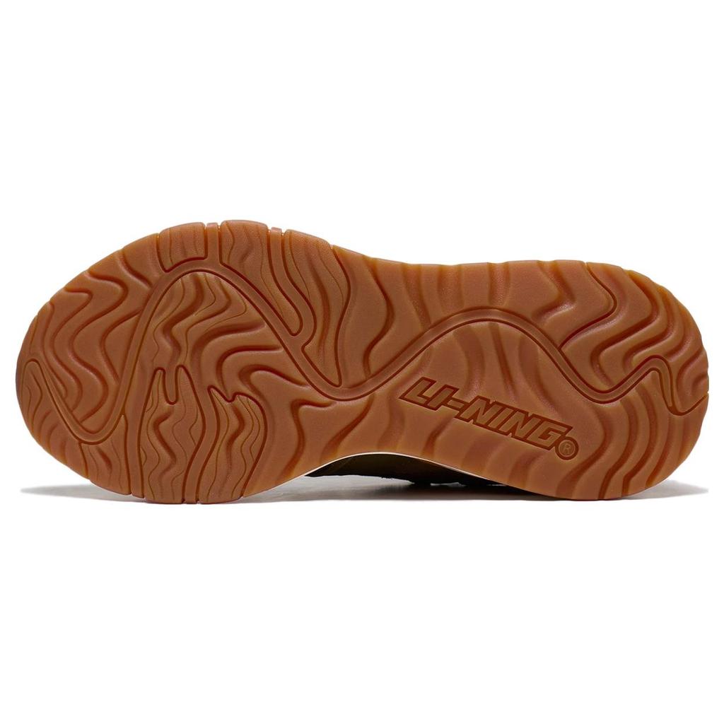 New LiNing 001 Mountain Sea Anti Slip Wear Resistant Low Top Sports Casual Shoes Men's Mushroom Brown AZGT007-4