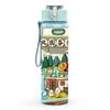1PC Milk Box Farm Scene Cartoon 750ml Color Plastic Sports Water Bottle Leakproof Flip Straw Lid Suitable for Sports Office Home Use