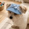 With Ear Holes Pet Sun Hat Sweet Dog Baseball Cap Pet Supplies Puppy Denim Cap  Hiking Sports
