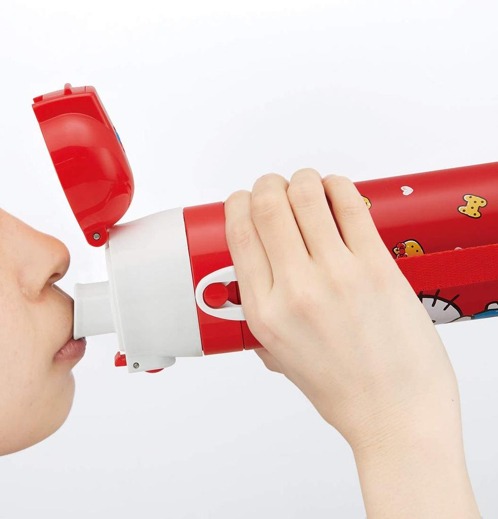 Skater 2cestná nerezová láhev na vodu s hrnkem Hello Kitty Cookie Sanrio 430ml SKDC4 Dětská