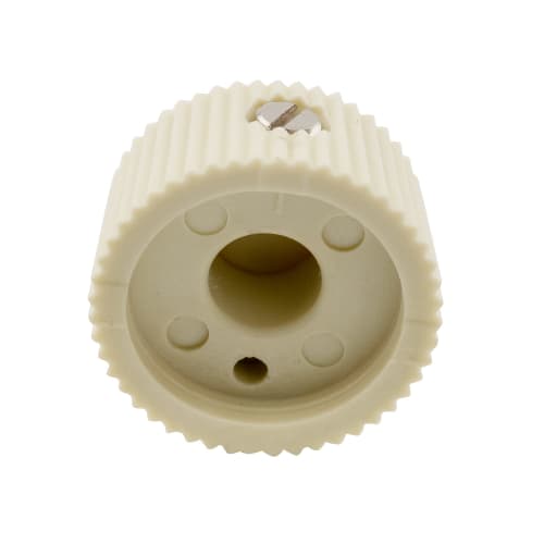 Musiclily Pro Plastic Imperial Feneder Amplifier Knobs for CTS Solid Shaft Control Pots, Cream (Pack of 6)