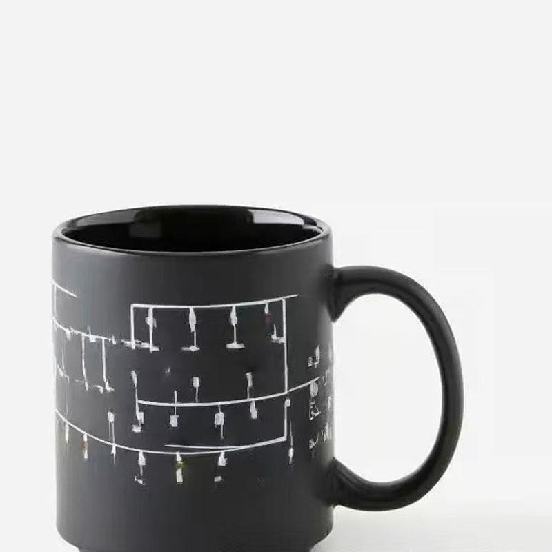 

1Pcs Thermochromic Mug Stranger Xmas Lights Temperature Heat Sensitive S Things Mugs New Year S Christmas Gifts For Lovers onesize