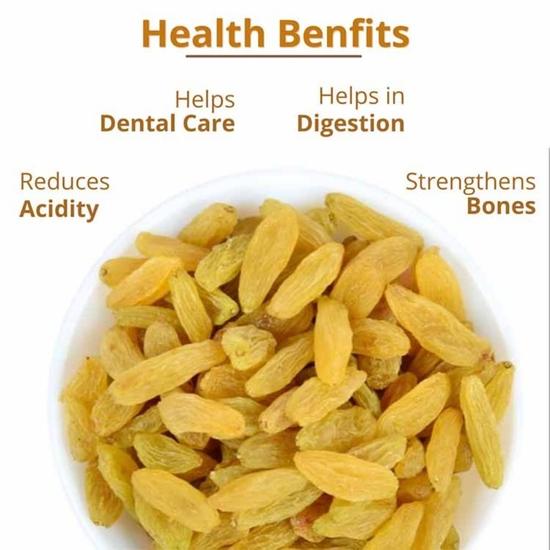 Healthy Master Gold Kismis (500 gm) Naturally Sun Dried | Seedless Dried Tasty Grapes | Premium Delicious Gold Raisins | Immunity Booster