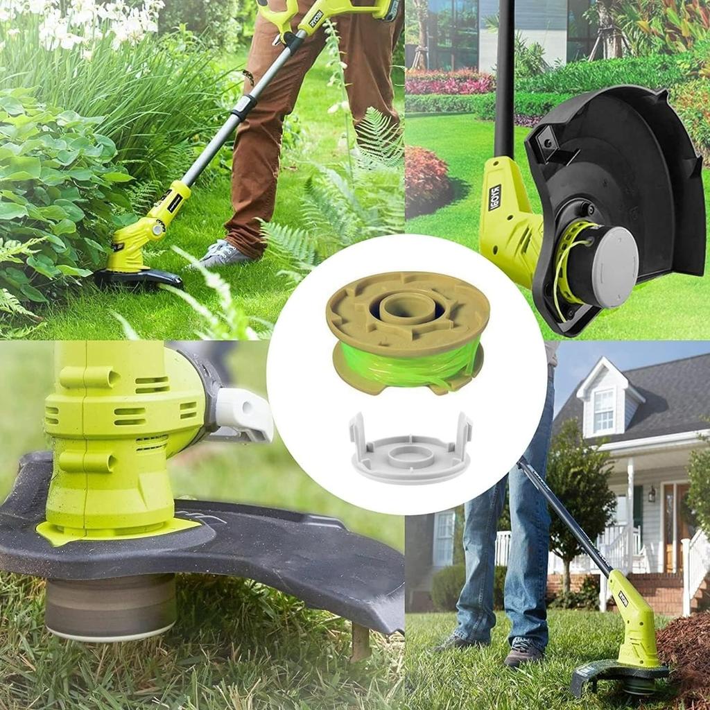 AC80RL3 String Trimmer Replacement Spool, Compatible with Ryobi One Plus+ AC80RL3 18v, 24v, and 40v Cordless Trimmers, 080 Inch Twisted Line, AC80RL3