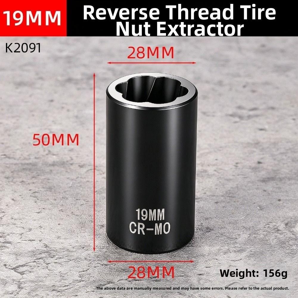 High-Torque Broken Nut Extractor 1/2 17-24mm Damaged Bolt Extractor Damaged Fastener Removal