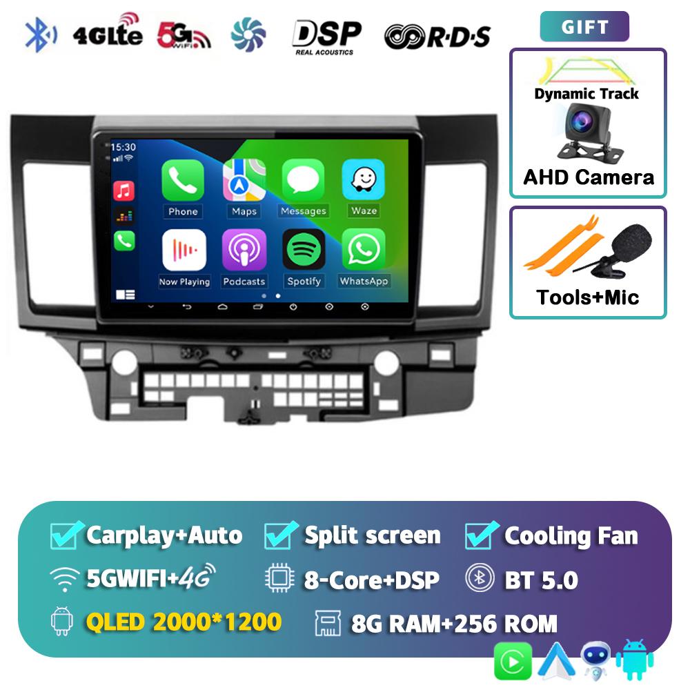 Android 14 WIFI+4G Car Radio For Mitsubishi Lancer 10 CY 2007-2017 Multimedia Video Player Navigation GPS Stereo 2 Din Head Unit