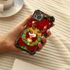 Ae117 Merry Christmas Happy New Year design Electroplated TPU Phone Cases for iPhone 16 15 13 11 Pro Max Infinix Smart 8 Four Corner Protection Cover