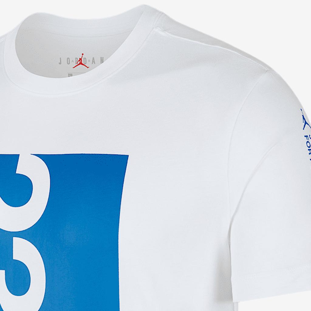 Jordan Air T Shirt Men's White Blue AT8818-101