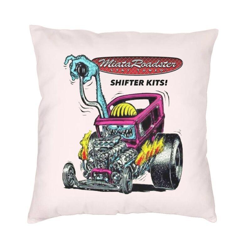 

Rat Fink Classic Rat Poster Square Pillow Case Home Decorative Animated Cartoon Cushions Throw Pillow Sofa Doublesided Printing 30x30cm 12x12in
