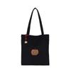 2025 New Canvas Bag Christmas Cute Apple Embroidery New Tote Bag Art College Student Shoulder Bag