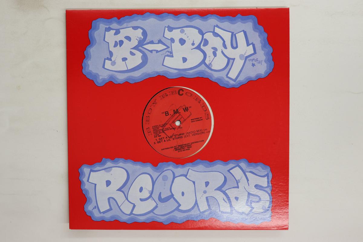 12inch Record B.M.W.  Get A Lil Stupid BB1000 BBoy 1990 US Rap  HipHopRB Used