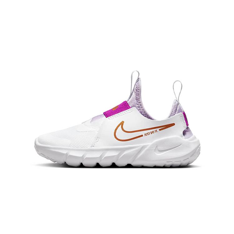 

Nike Flex Runner 2 Comfortable Slip Resistant Abrasion Resistant Low top Kids Running Shoes White DJ6040-101 29.5