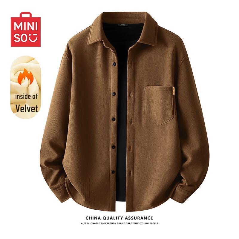 Men's Loose-Fit Corduroy Long-Sleeve Shirt
