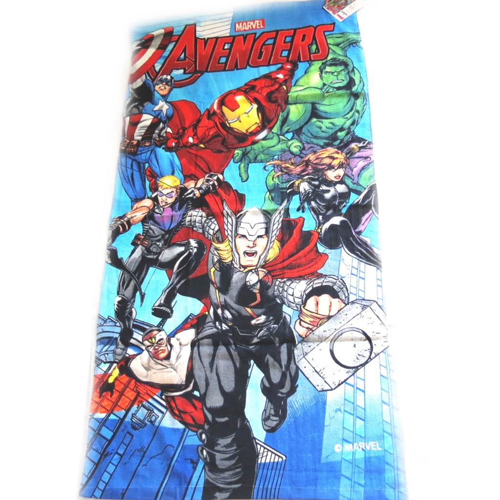 Avengers [M3343] - Drap de plage 'Avengers' bleu multicolore  (70x140 cm)