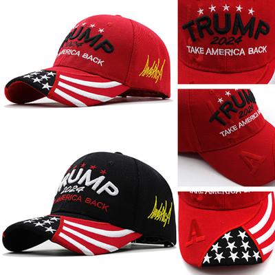 Embroidery Donald Trump 2024 Hat Usa Flag Great Again President Baseball Hats