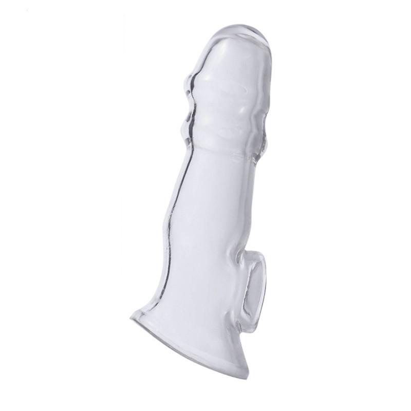 Men's Crystal Exotic Condom Lengthened Thick Crystal Set Couple Sex Toy Set