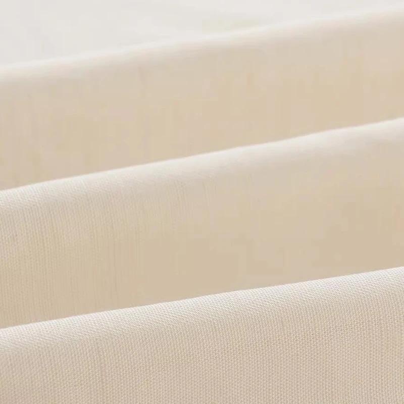 0.5m/1m/5m Breathable Cotton and Linen Fabric for Sewing Dresses T-shirts Shirts Pants Handmade DIY Clothing Fabrics 152g/m²