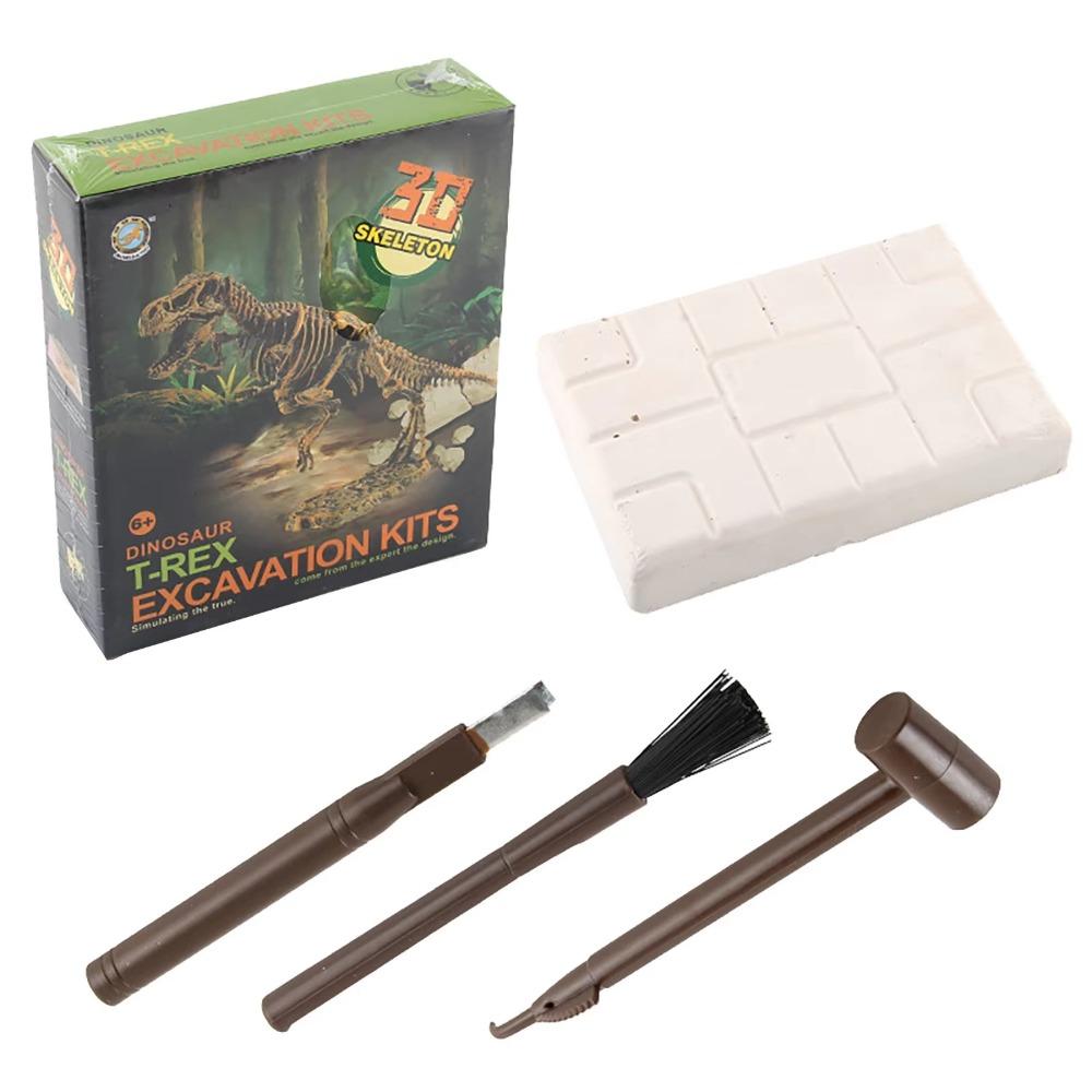 Dinosaur Fossil Excavation Kits Education Archeology Exquisite Jurassic Toy Set Game Action Children Figure Skeleton Model Gift