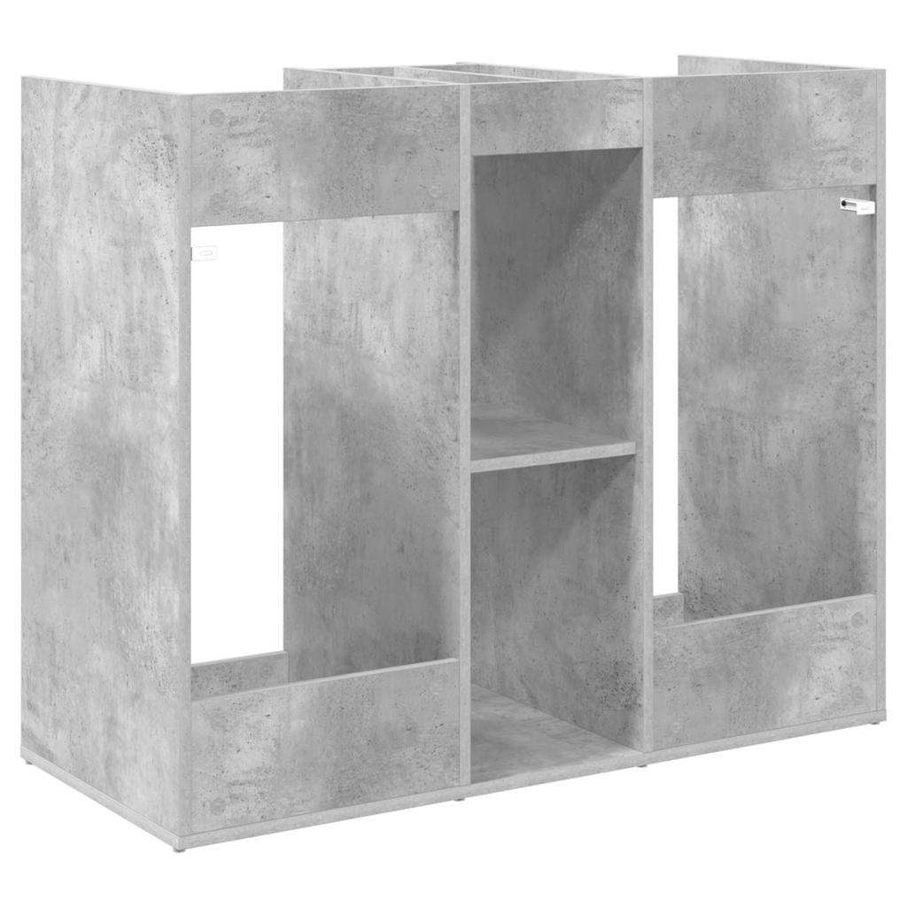 Golf Cabinet Solid Concrete Grey 102 x 45 x 85.5 cm