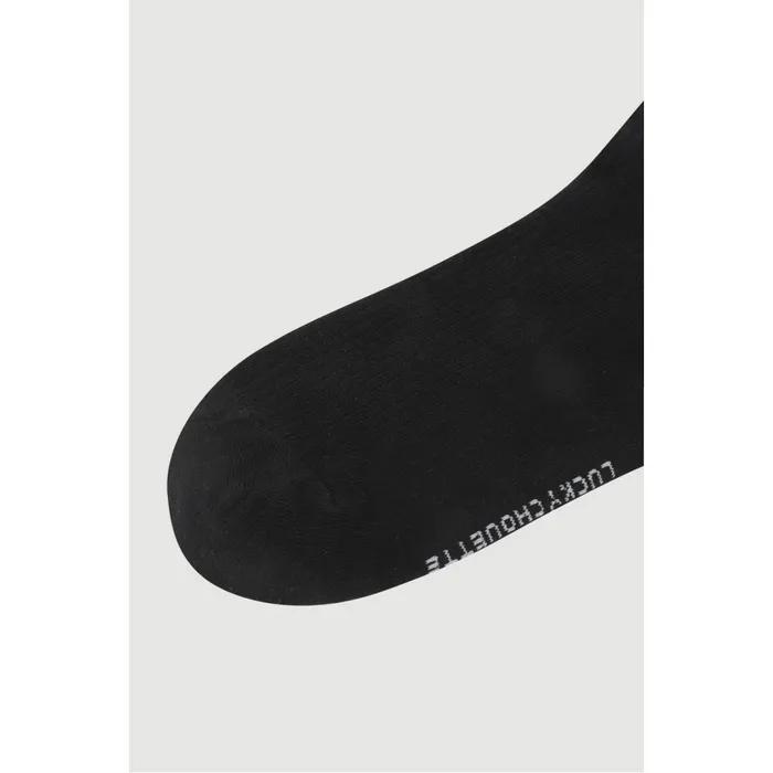 [Re-Order] Chouetties by LUCKY CHOUETTE Basic Ribbed Socks (black) 7ALAX26340BKX