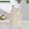 Christmas Ceramic Glowing Tree House Ornament - Desktop Scene Decoration Prop & Gift