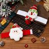 Home Decor Curtain Tiebacks Christmas Santa Claus Tieback, 3D Plush Snowman Window Holders Seasonal Ties Backs, Decorative Drape Holdbacks for