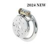 2024 New Metal Chastity Cage Flat Penis Lock Anti-Cheating Chastity Device Cock Cage Abstinence Adult Erotic Products For Men 18