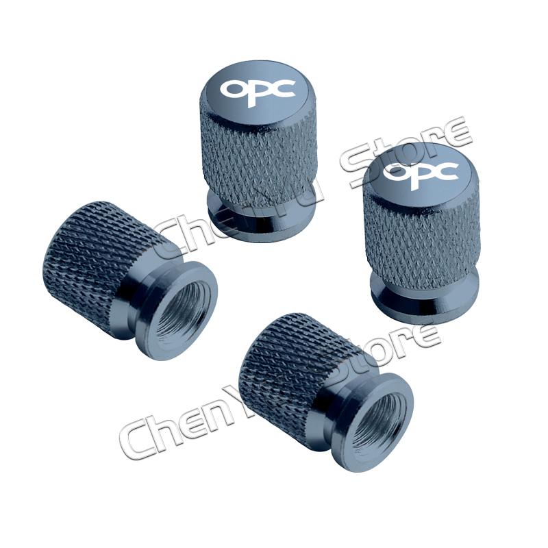 4Pcs OPC Logo Car Metal Wheel Tire Valve Caps Stem Case Dust Cap For Opel Astra Insignia Corsa Rocks Junior Accessories Styling