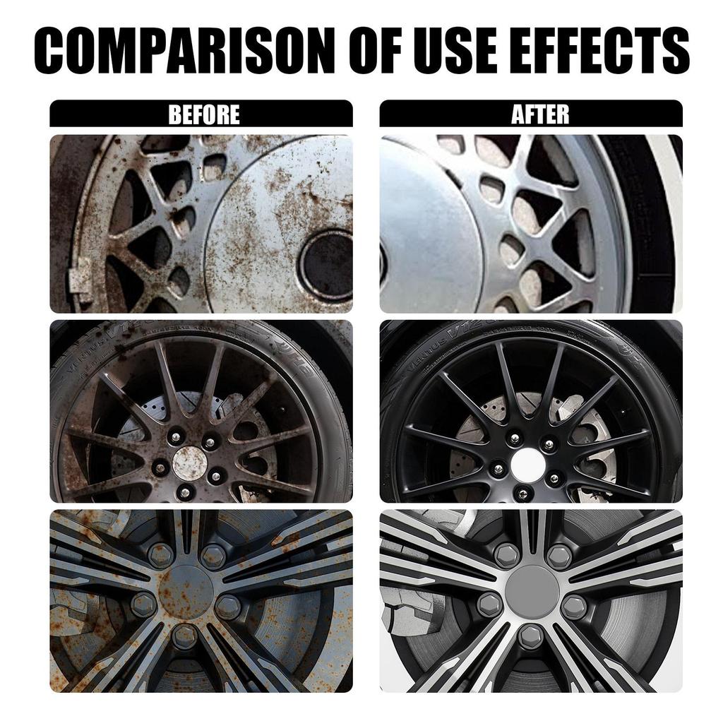 Homonth Multi-Purpose Rust Remover Spray Metal Surface Chrome Paint Car Maintenance Iron Powder Cleaning Super Rust Remover Car Inhibitor