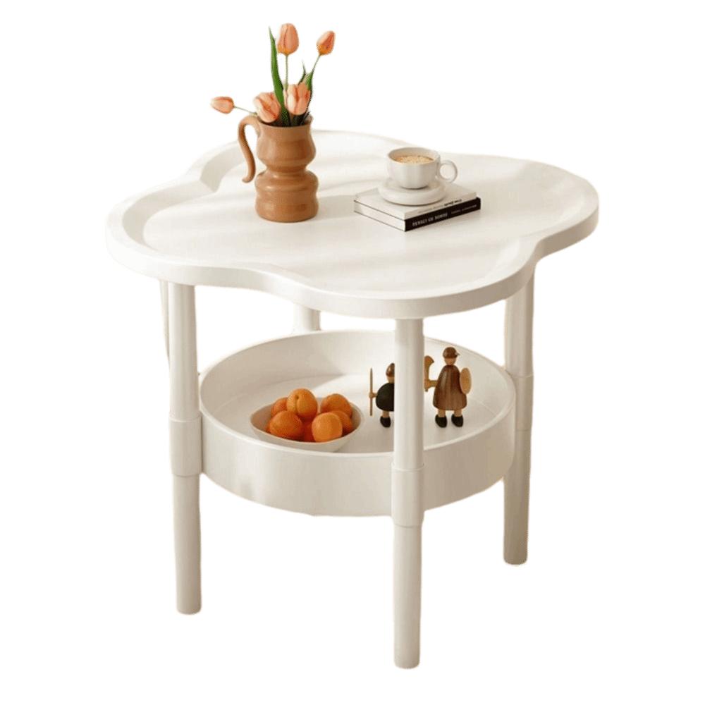 Samll Side Table Plastic Bedside Table Modern End Table for Living Room