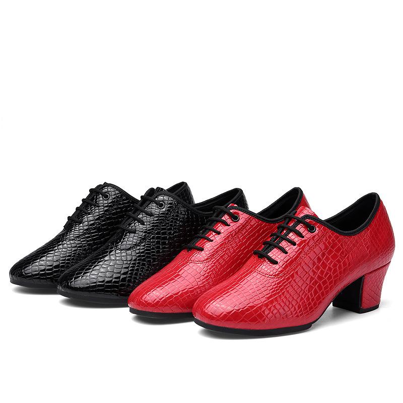 Genuine Leather Women Dance Shoes Heels 3.5CM Lace-Up  Women's Latin Dance Shoes /Rubber Sole 5CM Dance Shoe High Quality