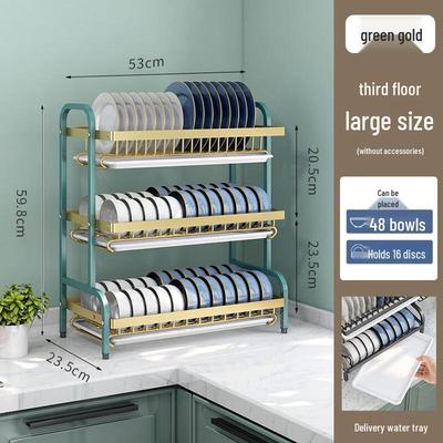 Nordic Foldable Carbon Steel Kitchen Dish Drying Rack