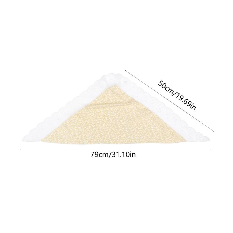 Soft Comfortable Lace Trim Hairband Sheer Hair Scarf Suitable for Female All Age