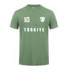 Turkey Footballer T Shirt Summer Cool Unisex Cotton Short Sleeve Turkey Tshirts Gift Unisex Tee Tops OT018